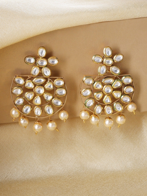 

Kairi Gold-Palted & Silver-Toned Classic Drop Earrings
