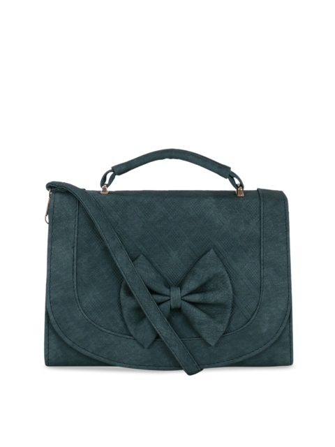 

Satchel Bags Green Solid Satchel