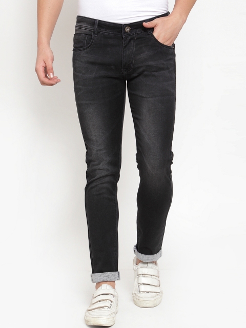 

Rodamo Men Black Slim Fit Mid-Rise Clean Look Stretchable Jeans
