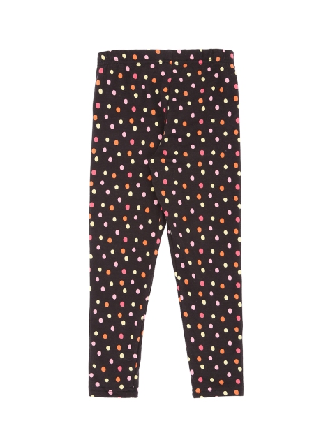 

CHALK by Pantaloons Girls Brown & Pink Printed Ankle-Length Leggings
