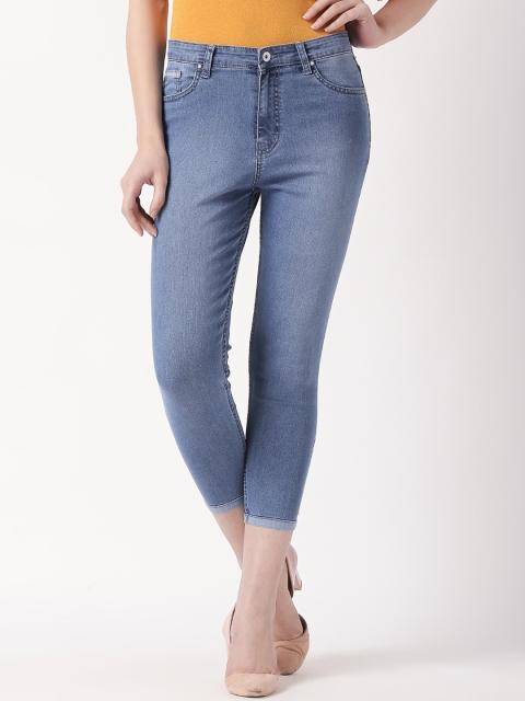 

High Star Women Blue Slim Fit High-Rise Clean Look Stretchable Jeans