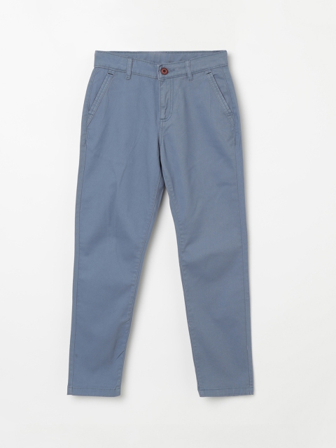

Bossini Boys Blue Regular Fit Solid Trousers