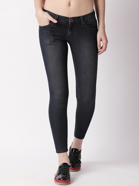 

High Star Women Charcoal Grey Slim Fit Mid-Rise Clean Look Stretchable Jeans