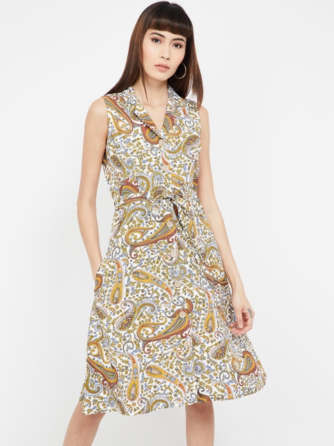 

CODE by Lifestyle Women White Printed Shirt Dress