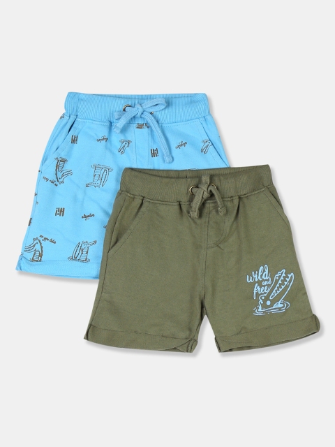 

Cherokee Boys Pack Of 2 Assorted Printed Regular Fit Regular Shorts