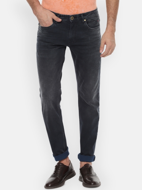 

Louis Philippe Jeans Men Black Slim Fit Mid-Rise Clean Look Stretchable Jeans
