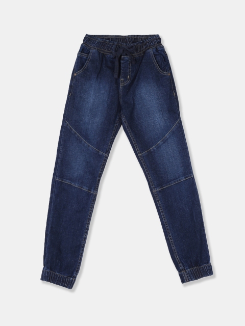

Cherokee Boys Blue Slim Fit Mid-Rise Clean Look Stretchable Joggers