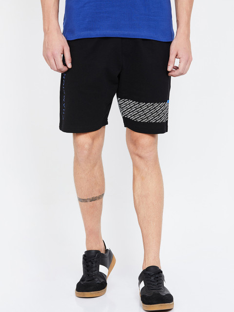 

UCLA Men Black Printed Regular Shorts