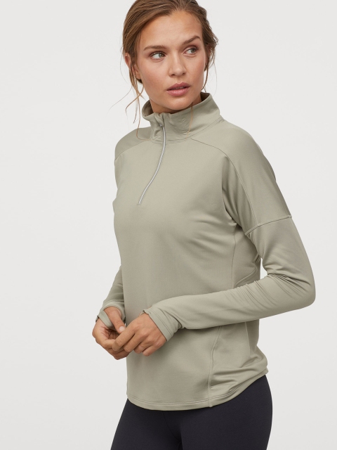 

H&M Women Green Sports Top
