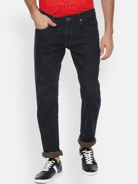 

Louis Philippe Jeans Men Navy Blue Slim Fit Mid-Rise Clean Look Stretchable Jeans
