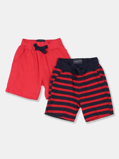 

Cherokee Boys Pack Of 2 Assorted Striped Regular Fit Regular Shorts