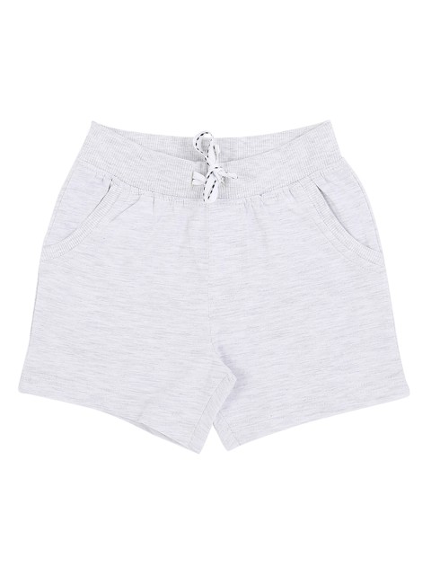 

Pantaloons Baby Boys Grey Melange Solid Regular Fit Regular Shorts