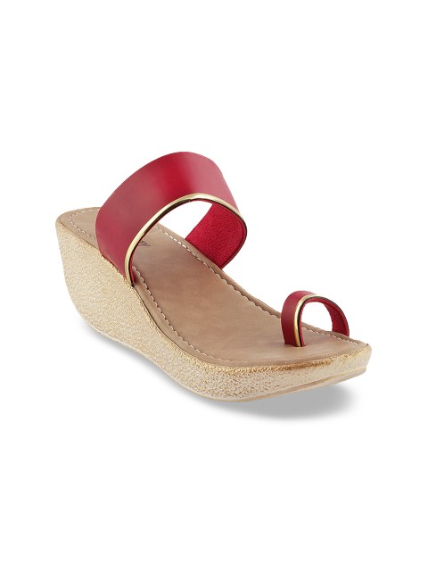 

WALKWAY Women Maroon Solid Heels