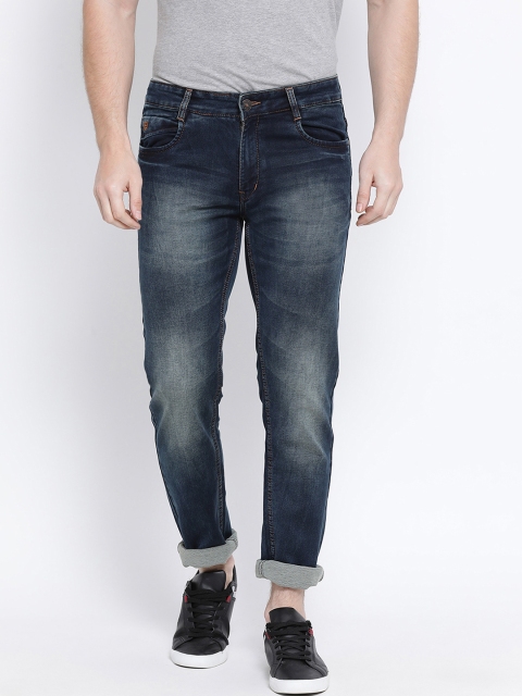 

Monte Carlo Men Blue Skinny Fit Mid-Rise Clean Look Jeans