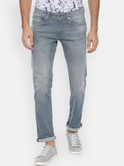 

Louis Philippe Jeans Men Blue Slim Fit Mid-Rise Clean Look Stretchable Jeans
