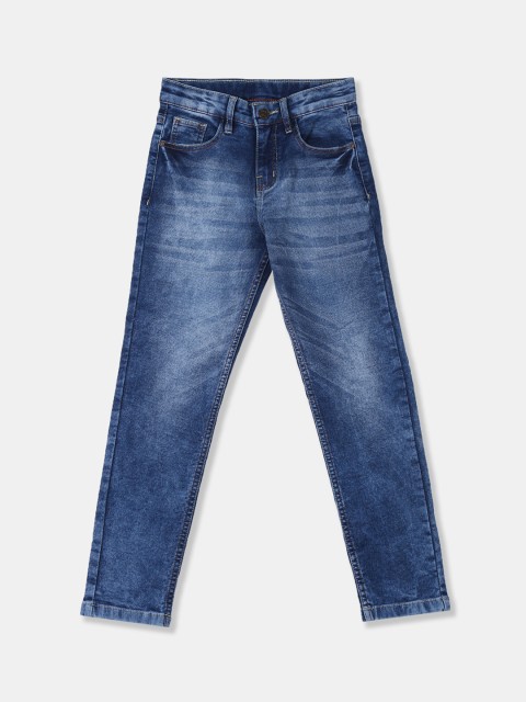 

Cherokee Boys Blue Slim Fit Mid-Rise Clean Look Stretchable Jeans