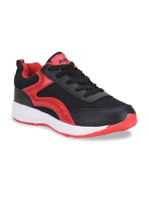 

Sparx Women Black & Red Mesh Running Shoes