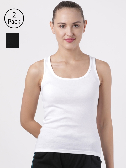 

Macrowoman W-Series Women White Solid Tank Top