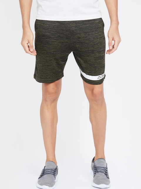 

Kappa Men Olive Green Solid Regular Shorts