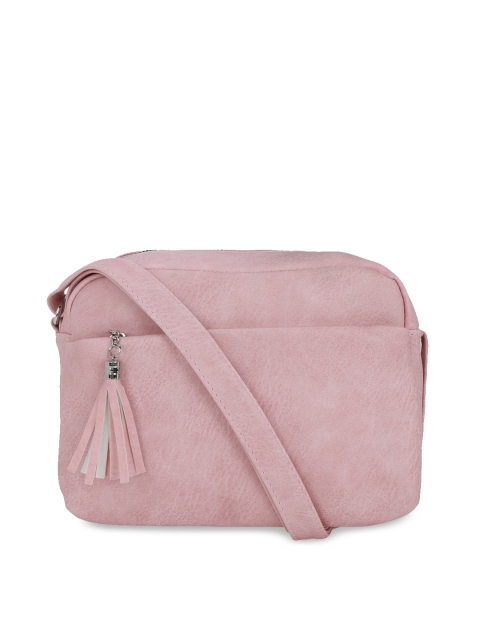 

Satchel Bags Pink Solid Sling Bag
