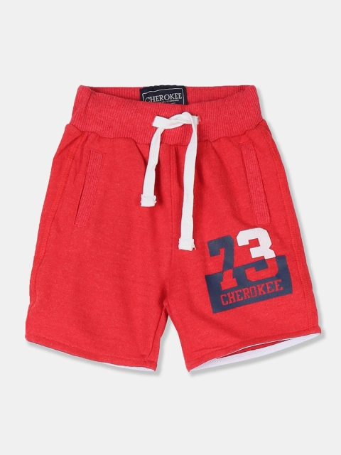 

Cherokee Boys Red Printed Regular Fit Regular Shorts