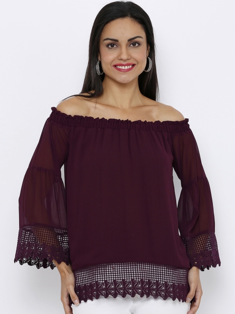 

Soie Women Purple Solid Top