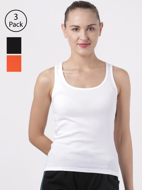 

Macrowoman W-Series Women Orange Solid Tank Top