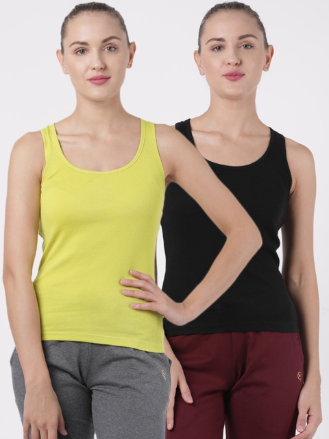 

Macrowoman W-Series Women Black Solid Tank Top