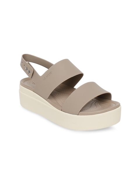 

Crocs Brooklyn Women Beige Solid Heels