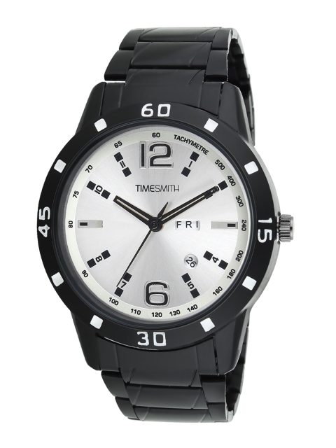 

TIMESMITH Men White & White Analogue Watch TSC-030febs, Silver