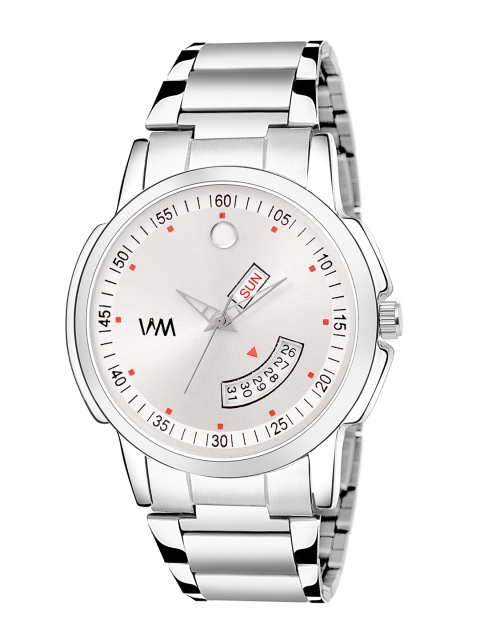 

WM Men White White Day Date Analogue Watch DDWM-119febs