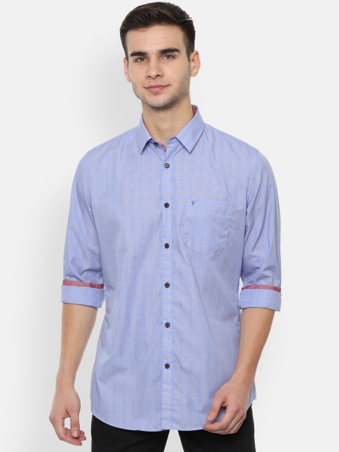 

Van Heusen Sport Men Blue Slim Fit Checked Casual Shirt