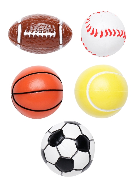 

Crocs Men Set of 5 Sports Ball Shoe Charms, Multi