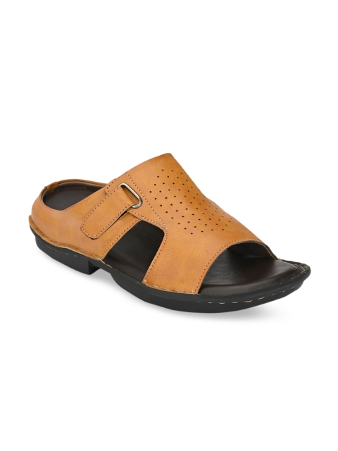 

Metronaut Men Tan Brown Solid Comfort Sandals