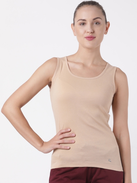 

Macrowoman W-Series Women Pack of 2 Nude-Coloured Solid Tank Tops