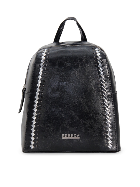 

ESBEDA Women Black Solid Backpack