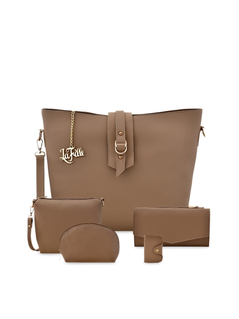 

LaFille Brown Solid Shoulder Bag