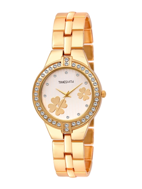 

TIMESMITH Women Beige & Gold-Toned Analogue Watch TSC-054febs