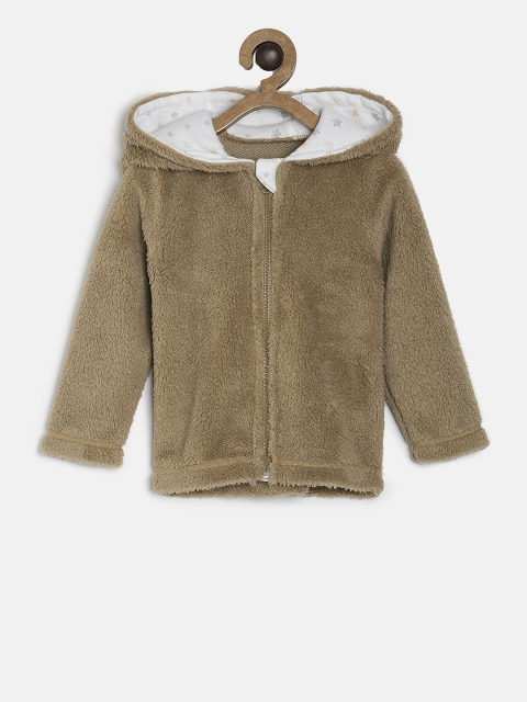 

MINI KLUB Boys Olive Green Solid Tailored Jacket