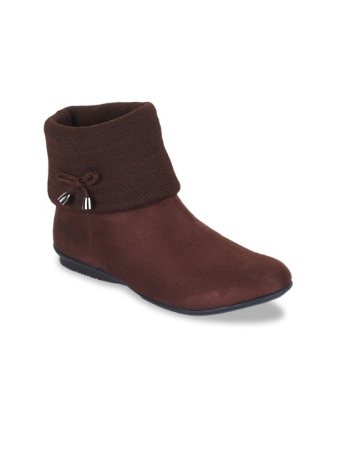 

Bruno Manetti Women Brown Flat Boots