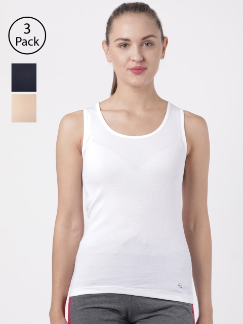 

Macrowoman W-Series Women Navy Blue Solid Tank Top
