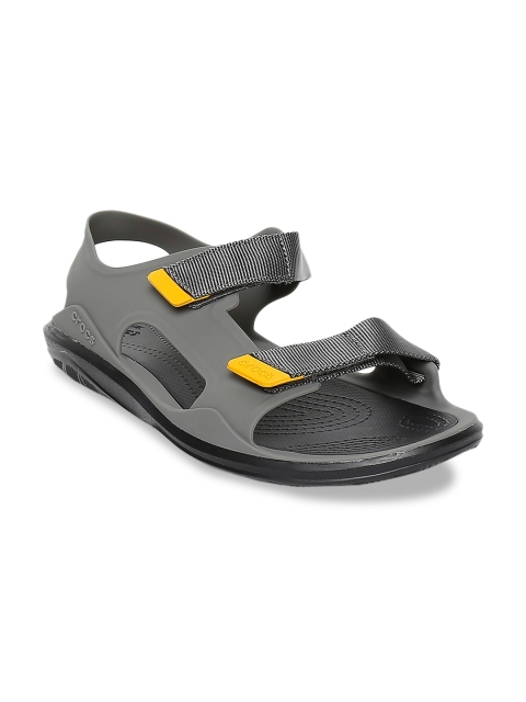 

Crocs Swiftwater Men Grey Comfort Sandals
