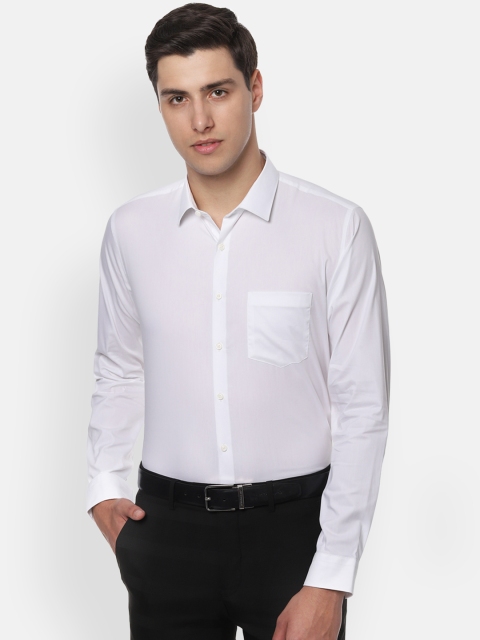 

Van Heusen Men White Slim Fit Solid Formal Shirt