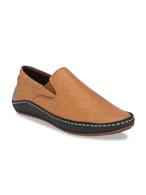 

El Paso Men Tan Brown Slip-On Sneakers