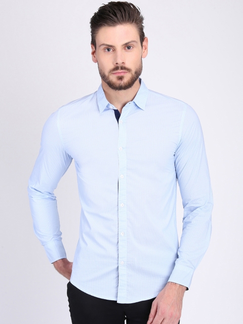 

LA LOFT Men Blue Regular Fit Printed Casual Shirt