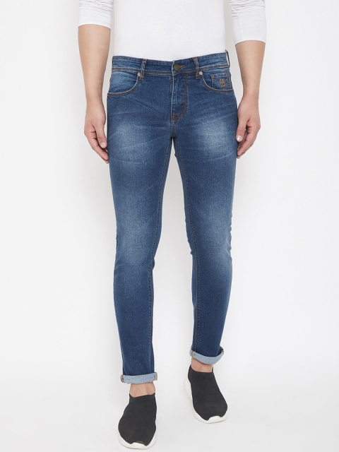 

American Archer Men Blue Skinny Fit Low-Rise Clean Look Stretchable Jeans