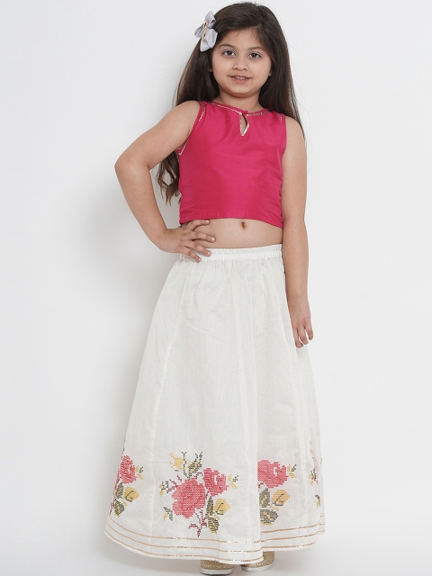 

Bitiya by Bhama Fuchsia Ready to Wear Lehenga with Blouse