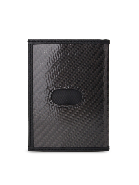 

Tom Martin Unisex Black Textured RFID Protected Two Fold Wallet