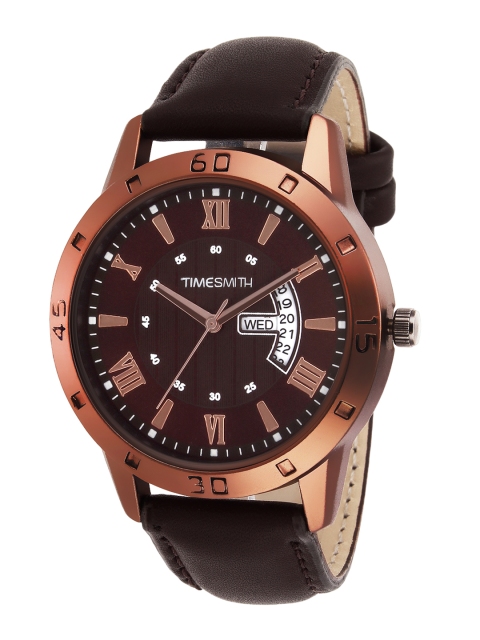 

TIMESMITH Men Brown Leather Analogue Watch TSC-013