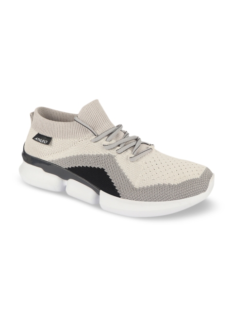 

Action Men Off-White & Grey Synthetic Running Shoes